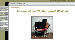Desktop Screenshot of exercisesolution.com
