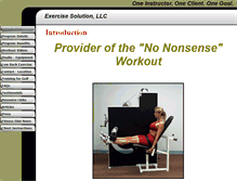 Tablet Screenshot of exercisesolution.com
